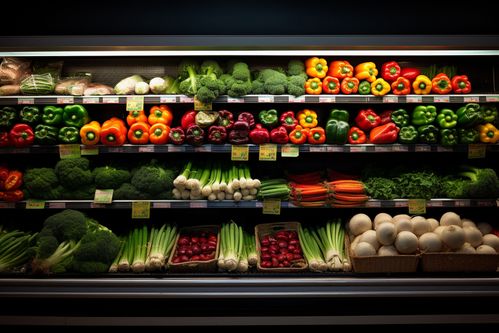 農(nóng)產(chǎn)品新鮮蔬菜貨架攝影圖 攝影圖